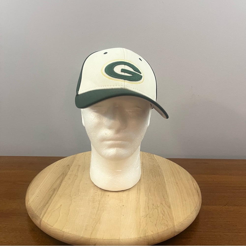 The Game‎ Pro Vintage Green Bay Packers NFL One Size Green Yellow White Hat 90s